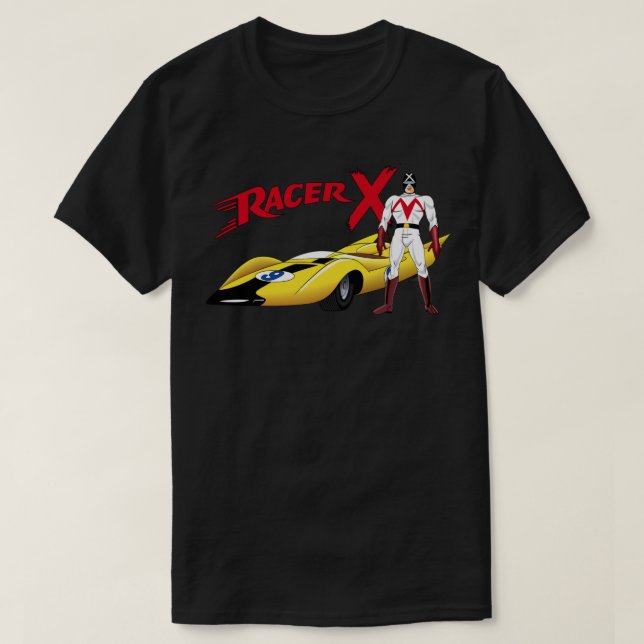 Camiseta Racer X Tribute to Original 60s Speed Racer Cartoo (Frente do Design)