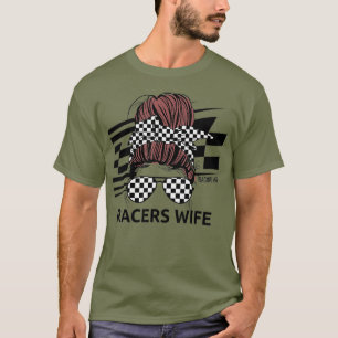Camiseta Racers Wife Messy Bun Racing