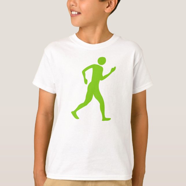 Camiseta Racewalk - Verde marciano (Frente)