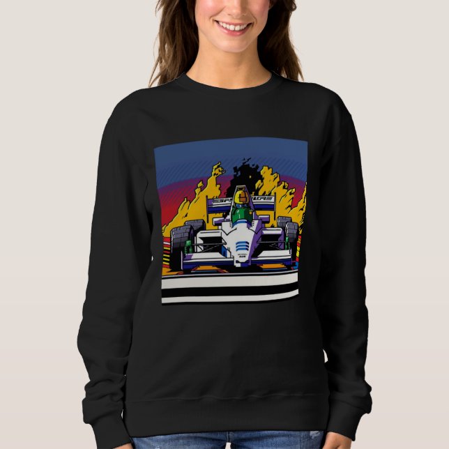 Camiseta Racing Car for Mechanic Sports fan Retro 90s Video (Frente)