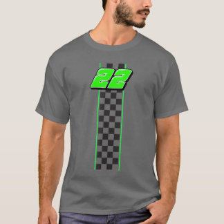 Camiseta Racing Number 22 Race Racing Race Track