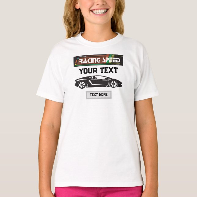 Camiseta Racing Speed Car Design – Fast Motorsport Performa (Frente)