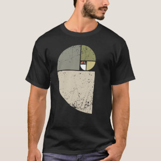 Camiseta Rácio De Ouro Espiral Vintage Fibonacci Spiral Sc 