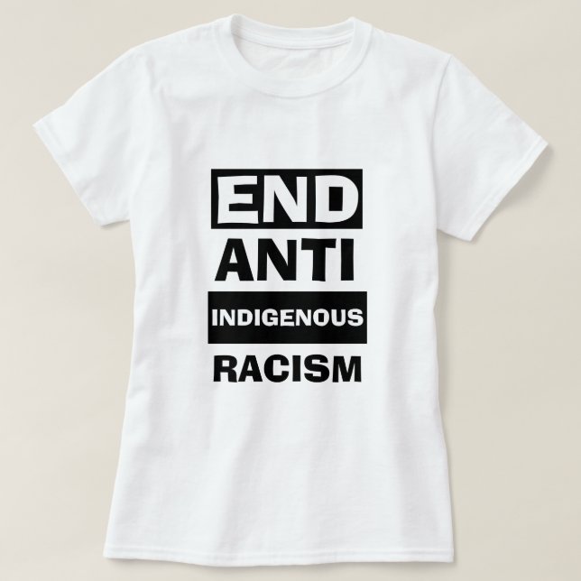 Camiseta RACISMO ANTIINDÍGENAS FINAL Patriótico (Frente do Design)