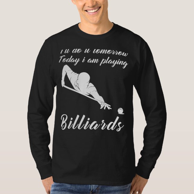 Camiseta Rack em Estilo: Tomorrows Billiards Tee para C (Frente)