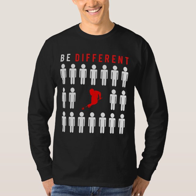 Camiseta Rack-me com humor: Tocando Billiard - Seja Difícil (Frente)
