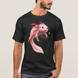 Camiseta Racket de Bola de Lagarto Axolote Branco Axolote P