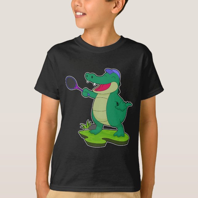 Camiseta Racket de Tênis de Tênis crocodilo (Frente)