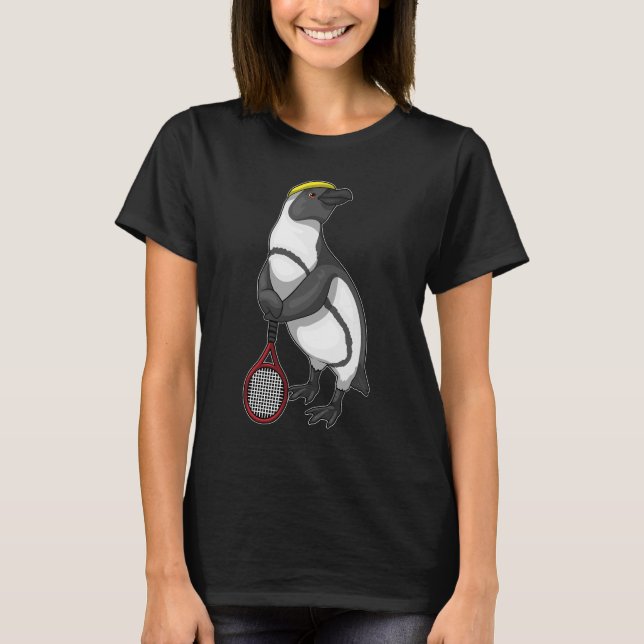 Camiseta Racket Tênis de pinguim (Frente)