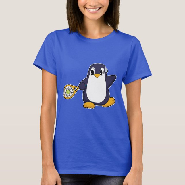Camiseta Racket Tênis de pinguim (Frente)