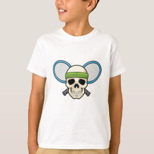 Camiseta Racket Tênis Tênis de crânio