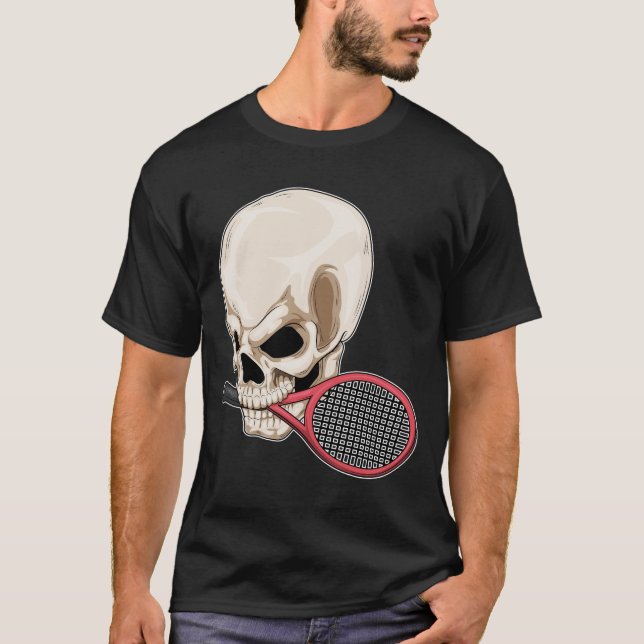 Camiseta Racket Tênis Tênis de crânio (Frente)