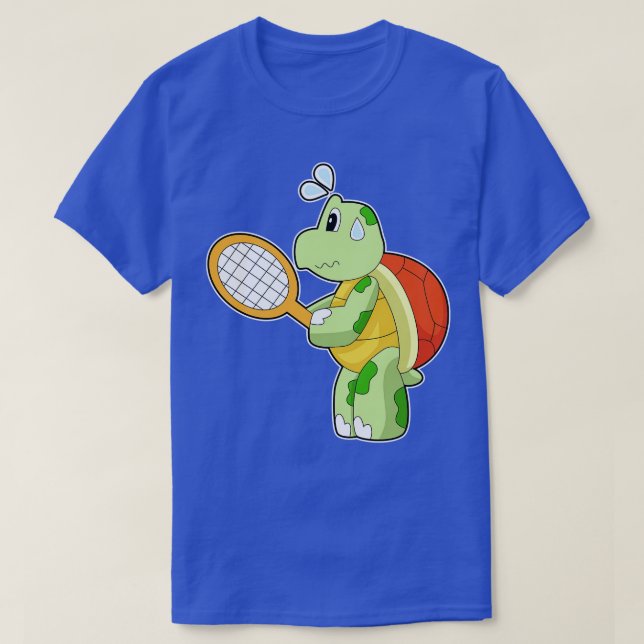 Camiseta Racket Tênis Tênis de tartaruga (Frente do Design)