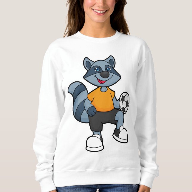 Camiseta Racoon com jogador de futebol (Frente)