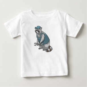 Camiseta Racoon como artesão de Wrench