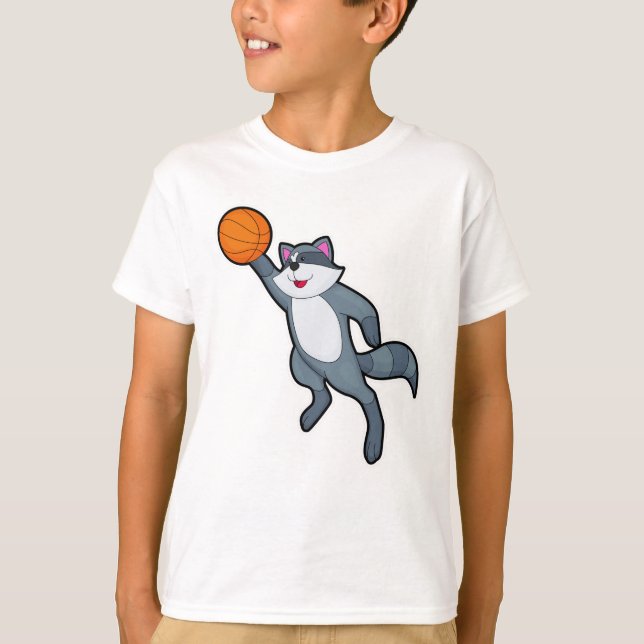 Camiseta Racoon como jogador de basquetebol (Frente)