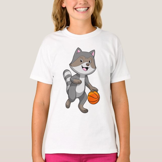 Camiseta Racoon como jogador de basquetebol (Frente)