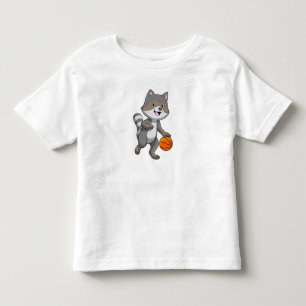 Camiseta Racoon como jogador de basquetebol