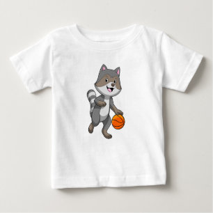 Camiseta Racoon como jogador de basquetebol