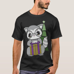Camiseta Racoon E Panda De Lixo Para O Natal