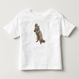 Camiseta Racoon em Tênis com raquete Tênis