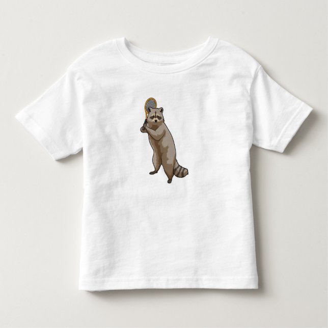 Camiseta Racoon em Tênis com raquete Tênis (Frente)