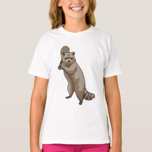 Camiseta Racoon em Tênis com raquete Tênis