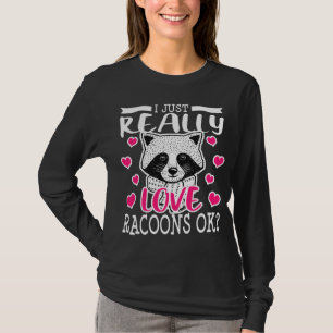 Camiseta Racoon Lover Funny Raccoon Gift Girls Women