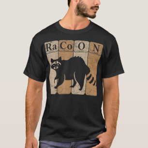 Camiseta Racoon Periódicos de Química de Mesas Elementos Fu