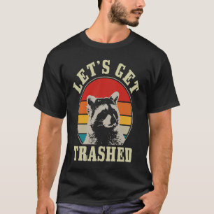 Camiseta Racoon Retro Vintage Vamos Trash Racoon