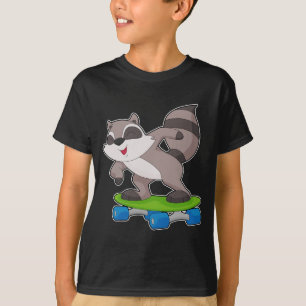 Camiseta Racoon Skater Skateboard