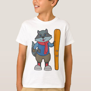 Camiseta Racoon Skier Ski