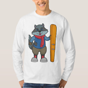Camiseta Racoon Skier Ski