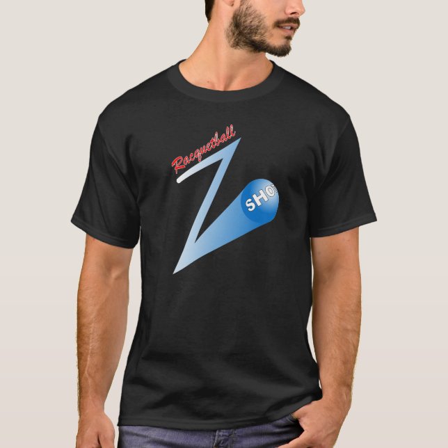 Camiseta Racquetball 'Z' Shot dark (Frente)