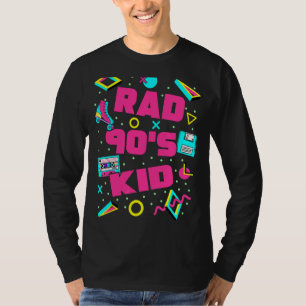 Camiseta Rad 90s Criança dos anos 90s Nostalgia de Rad Esté