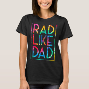 Camiseta Rad Como Pai Tie Dye Fars Day Todler Boy