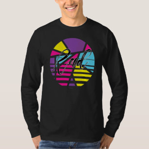 Camiseta Rad Psychedelic Design I Love The anos 80