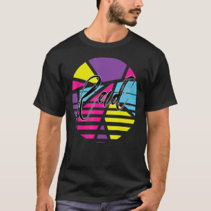 Camiseta Rad Psychedelic Design I Love The anos 80