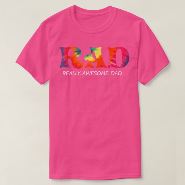 Camiseta RAD Really Awesome Dad Father's Day Funny  (Frente do Design)