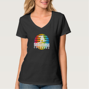 Camiseta Rad Snowboard Retro Sun Snowboarder Cor da Massa d