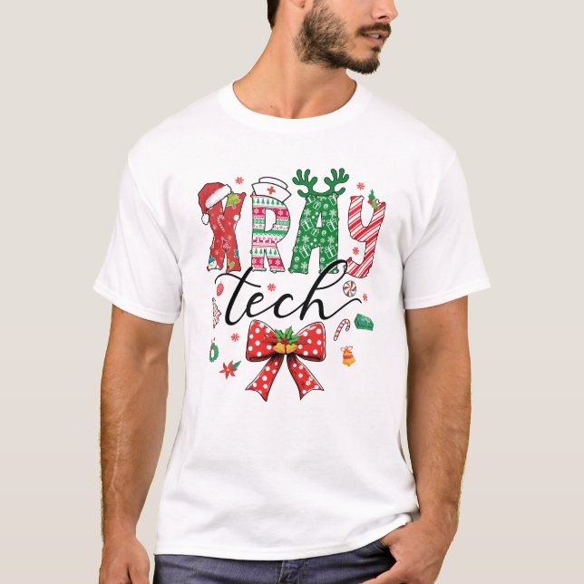 Camiseta Rad Tech Arco Coquetel de Natal da Xray Tech (Frente)