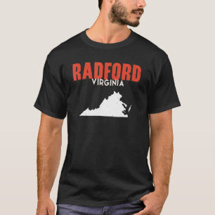 Camiseta Radford Virginia EUA Estado América Viagem Virgini