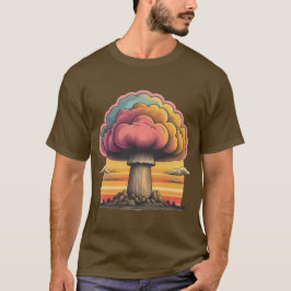 Camiseta Radiação da Nuvem do Cogumelo