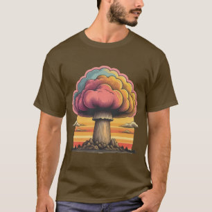 Camiseta Radiação da Nuvem do Cogumelo