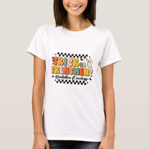 Camiseta Radiação De Truque Ou Tratamento Oncologia Hallowe
