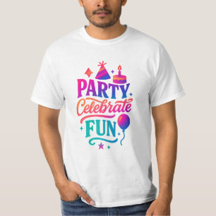 Camiseta Radiação Elétrica Fusão de Aniversário