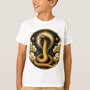Camiseta Radiação Eterna: A Serpente do Ouro"
