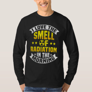 Camiseta Radiação nuclear e motor nuclear radioativo