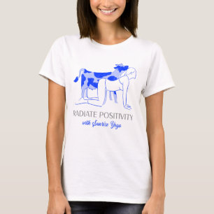 Camiseta Radiação Positiva Com Ioga Engraçado