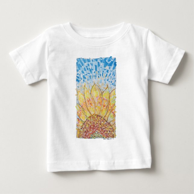 Camiseta Radiant Bloom Sunflower (Frente)